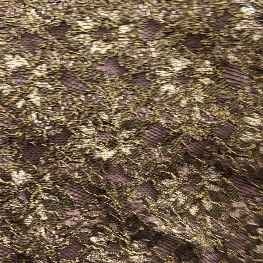 BCBGMaxAzria "Tenya" Sheer Back Mini Dress - Gold & Black Size 6 - Picture 13 of 13